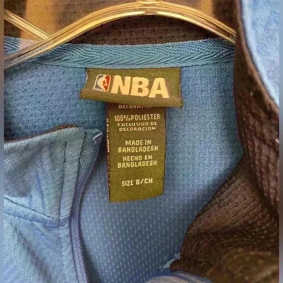 NBA Brand Men’s Oklahoma City Thunder 1/4 Zip Pullover Small Blue W/pockets EUC - Picture 3 of 8